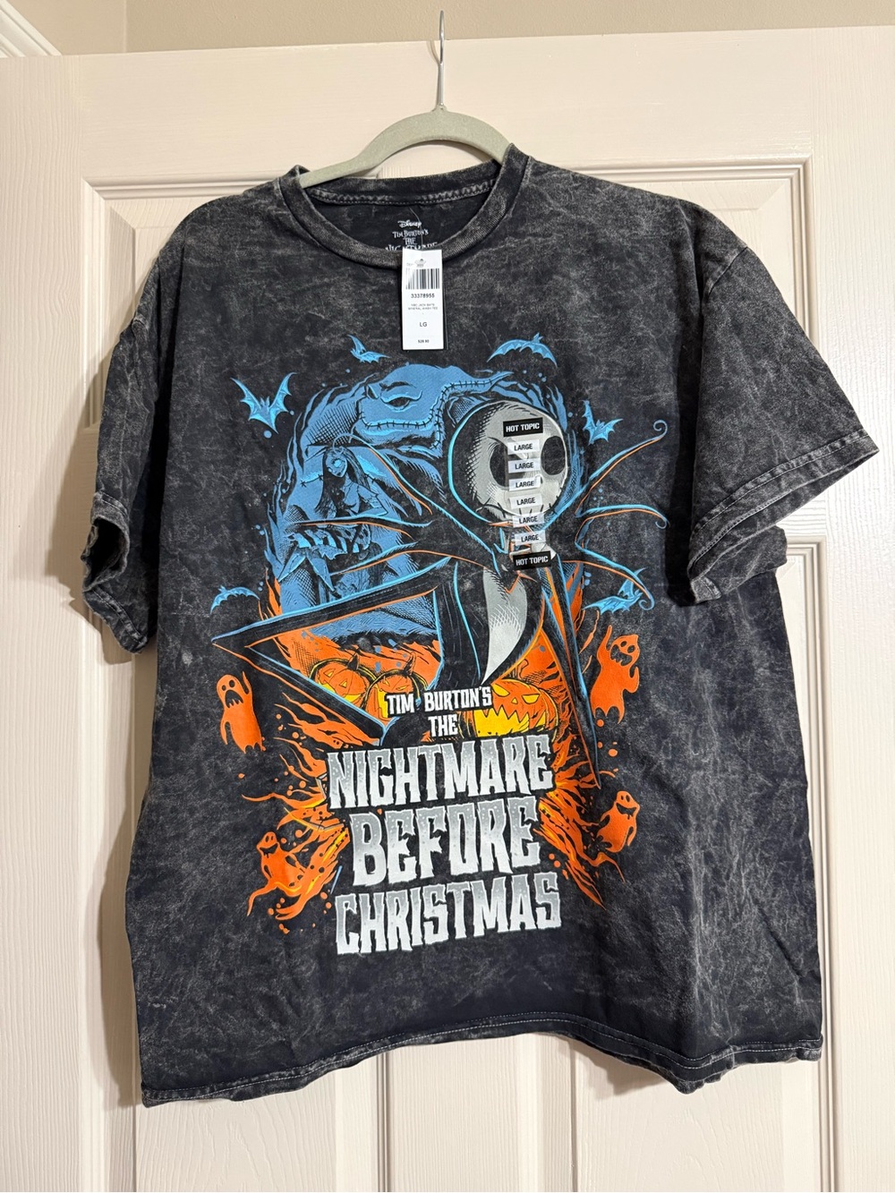 Disney The Nightmare Before Christmas Graphic Tee - Black, Blue, Orange